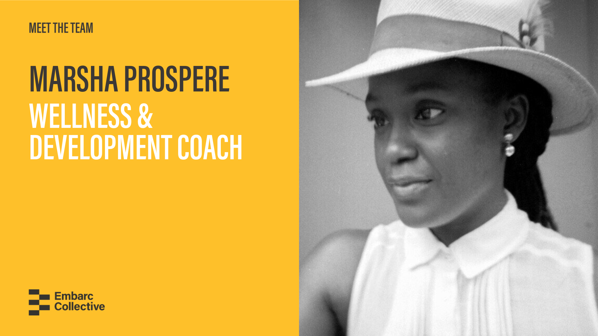 EMBARC COLLECTIVE WELCOMES MARSHA PROSPERE TO COACHING TEAM